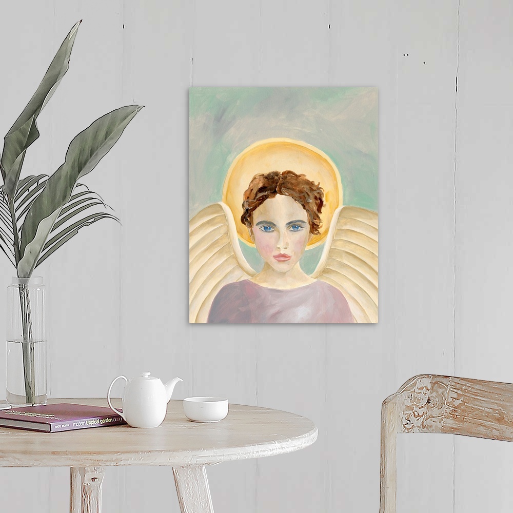 A farmhouse room featuring Angels Among Us I
