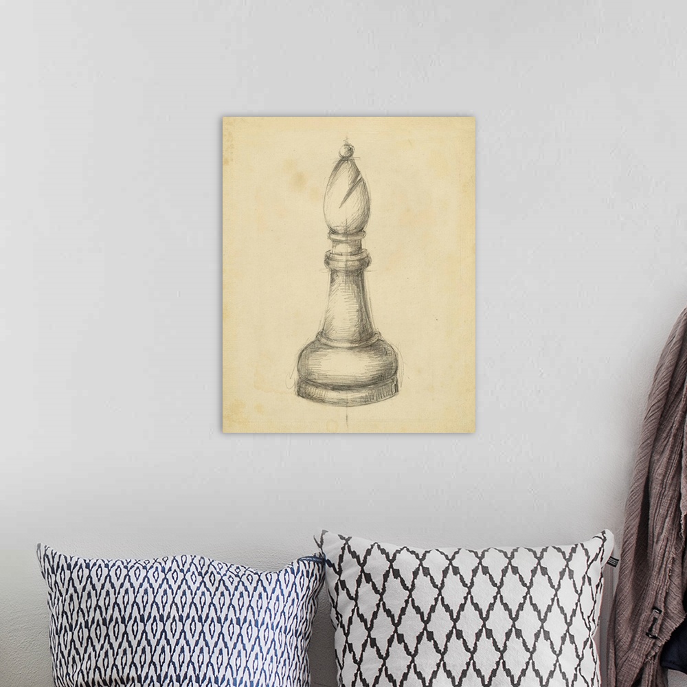 A bohemian room featuring Antique Chess II
