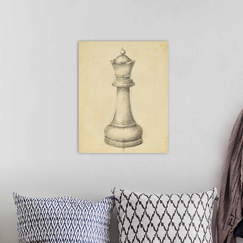 A bohemian room featuring Antique Chess III