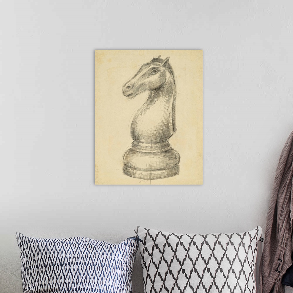 A bohemian room featuring Antique Chess IV