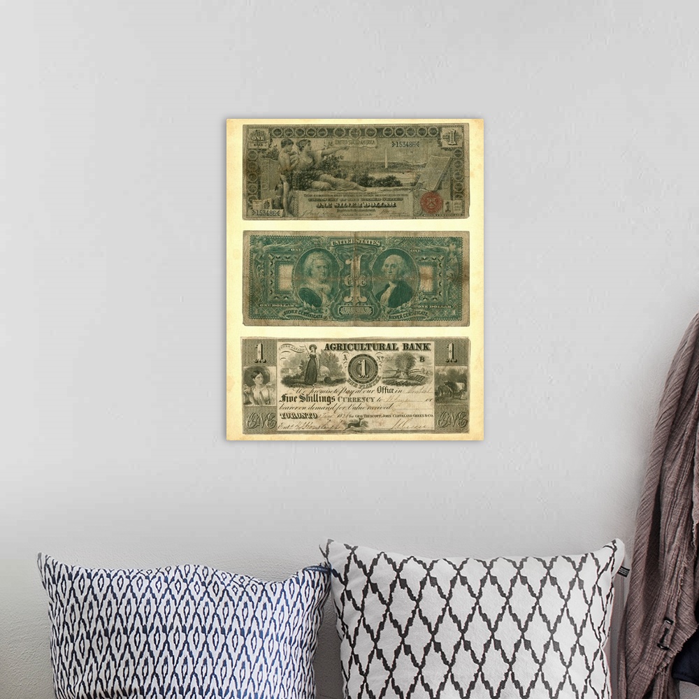 A bohemian room featuring Antique Currency V