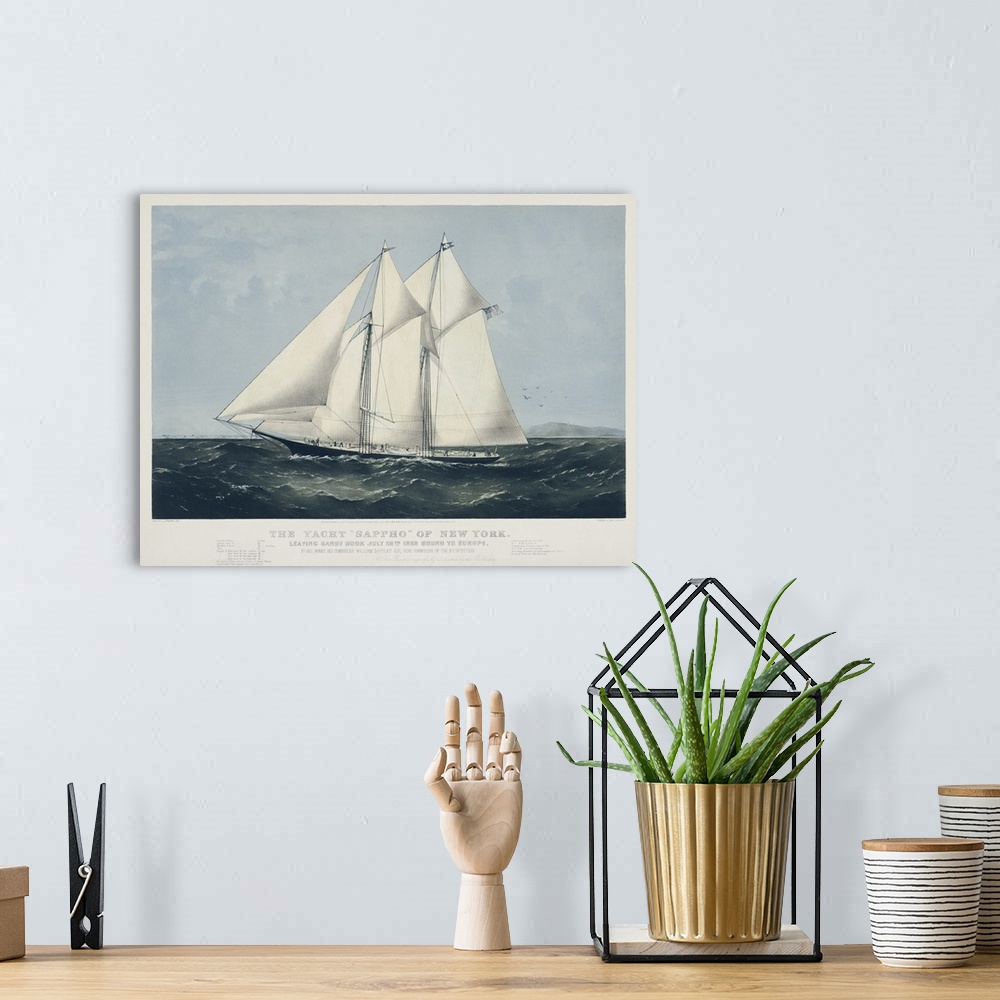 A bohemian room featuring Antique Yachts II