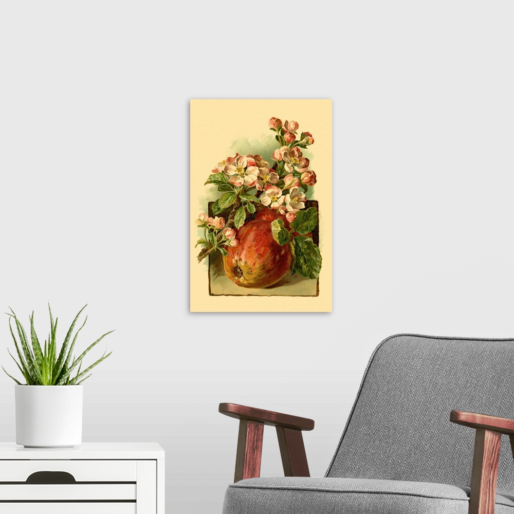 A modern room featuring Apple Blossom