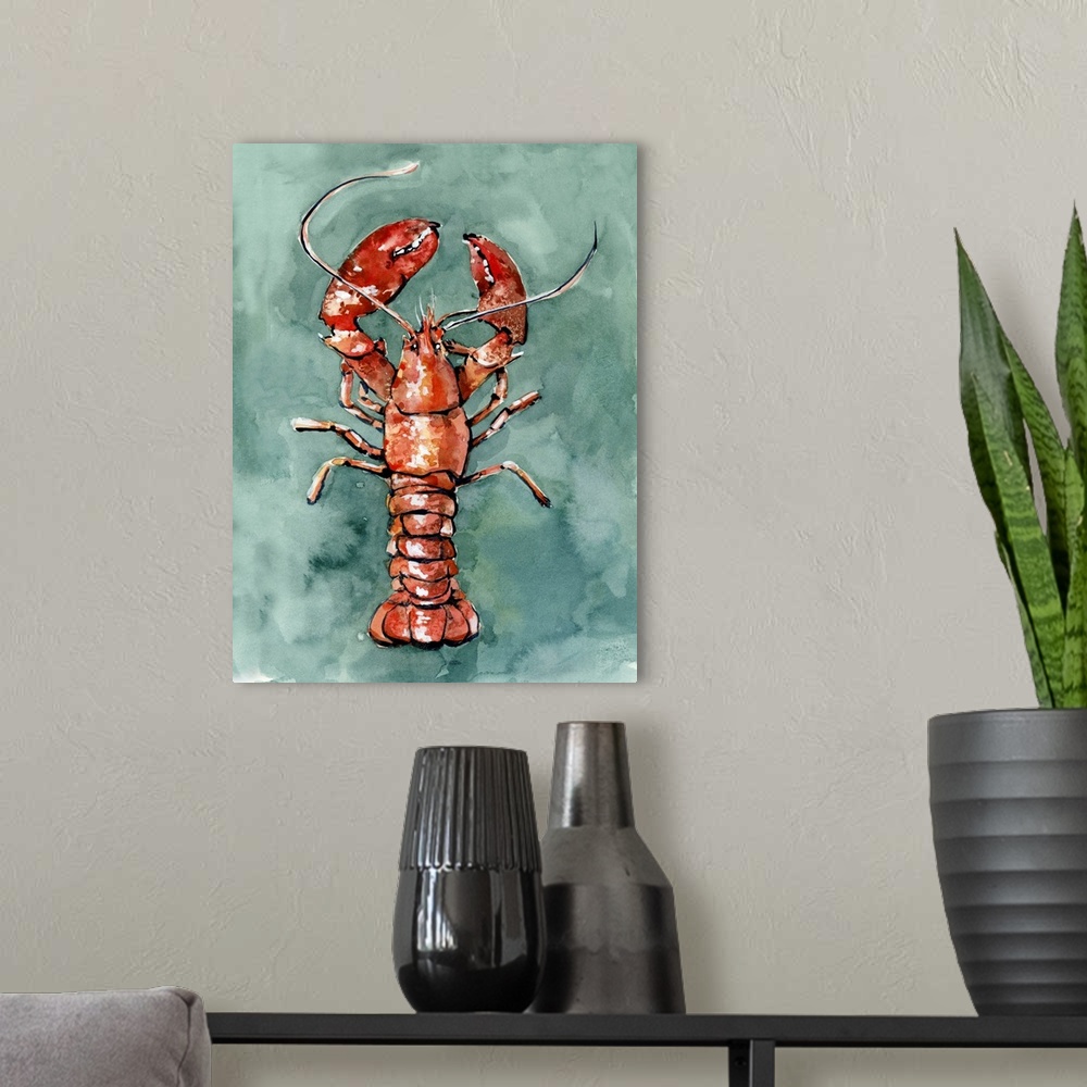 A modern room featuring Aquatic Lobster II