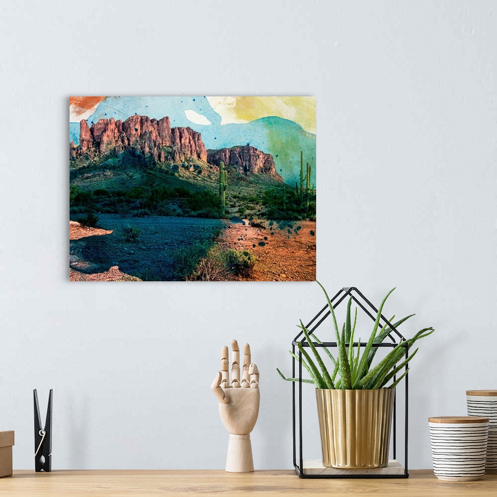 A bohemian room featuring Arizona Abstract