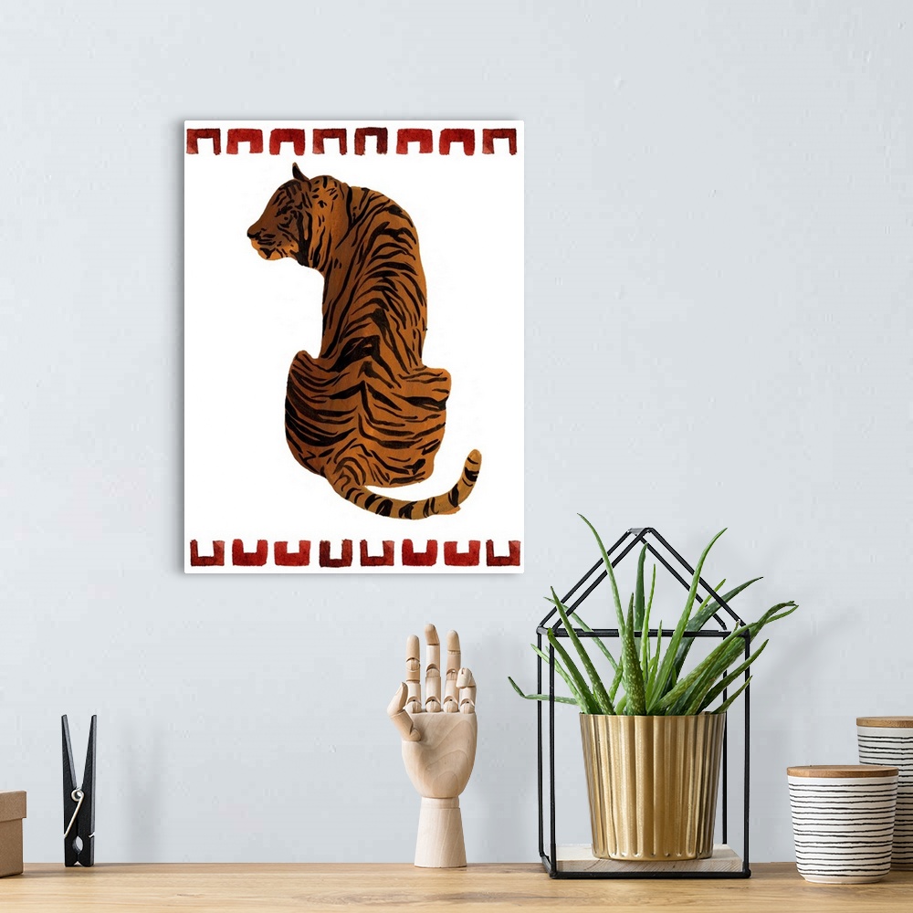 A bohemian room featuring Asian Tiger I