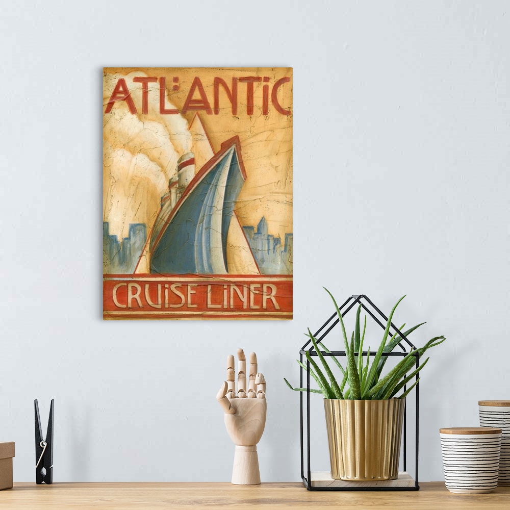 A bohemian room featuring Atlantic Cruise Liner