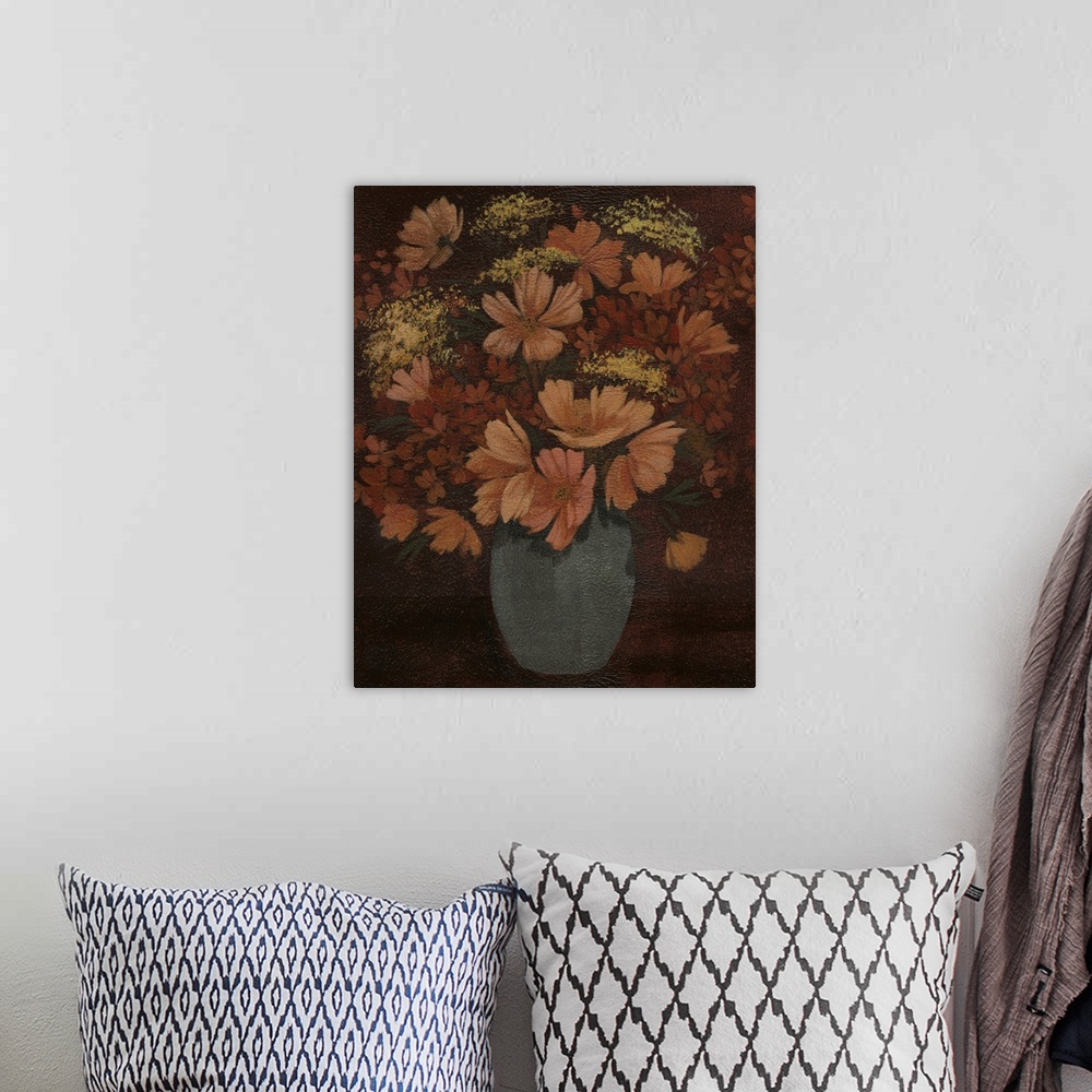 A bohemian room featuring Autumn Floral Shadows I