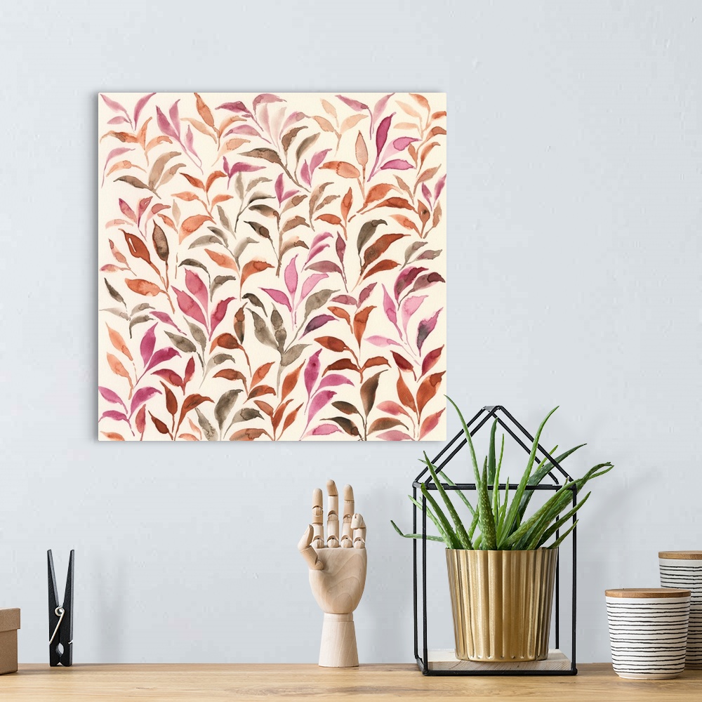 A bohemian room featuring Autumn Fronds II