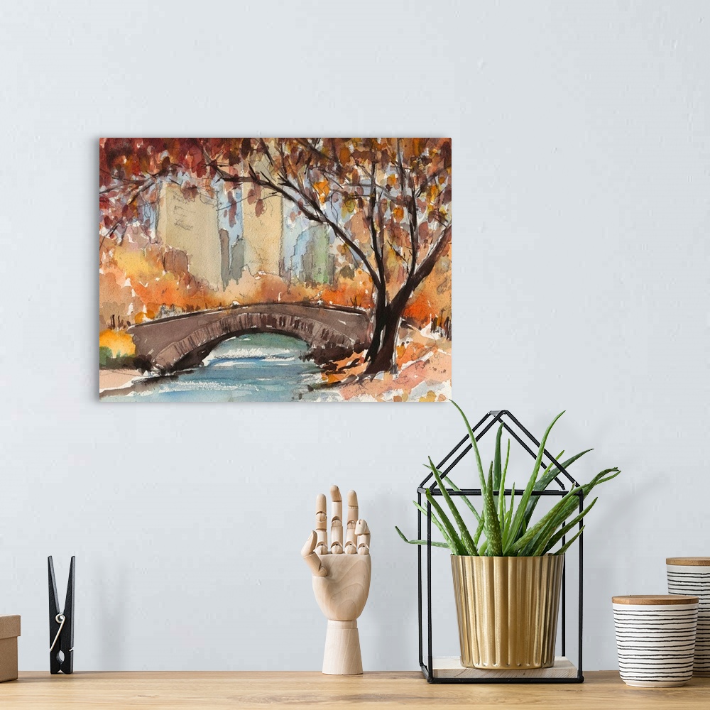 A bohemian room featuring Autumn In New York - Study I