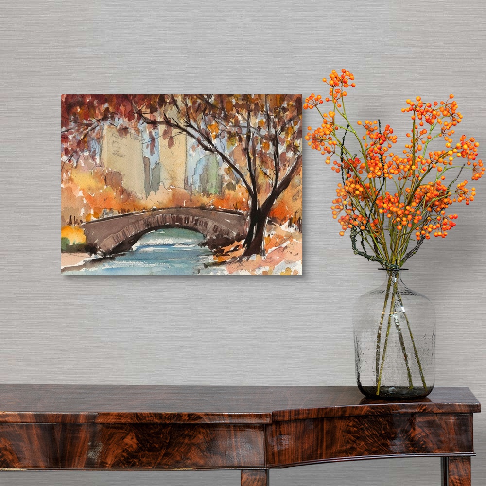 A traditional room featuring Autumn In New York - Study I