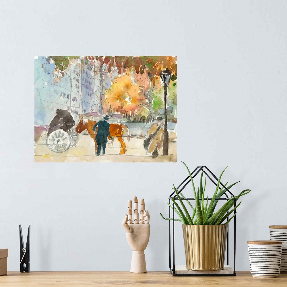 A bohemian room featuring Autumn In New York - Study II