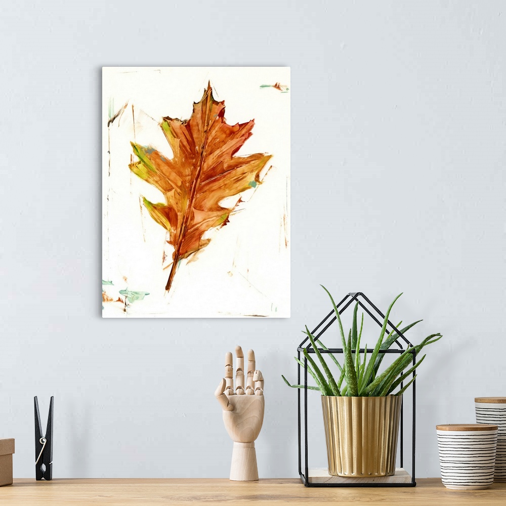 A bohemian room featuring Autumn Leaf Study II