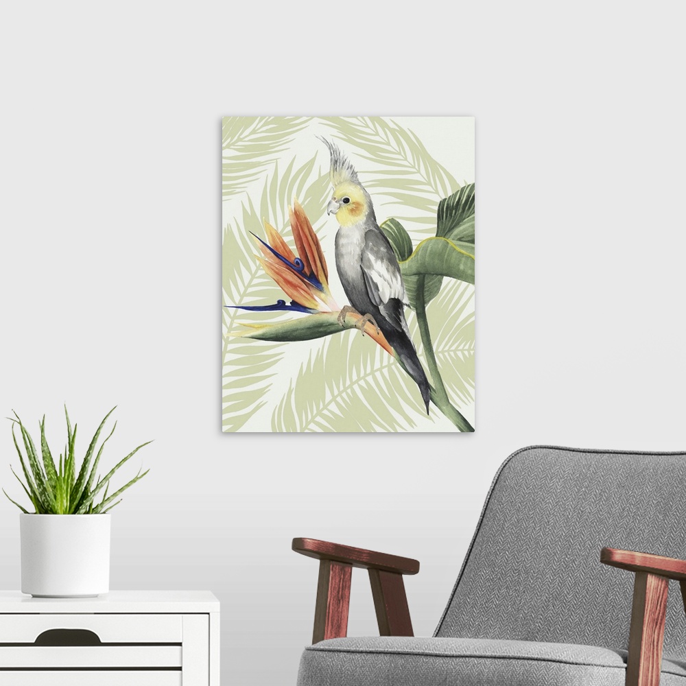 A modern room featuring Avian Paradise I