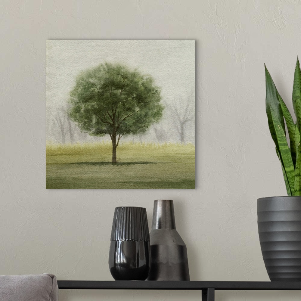 A modern room featuring Awakening Tree I