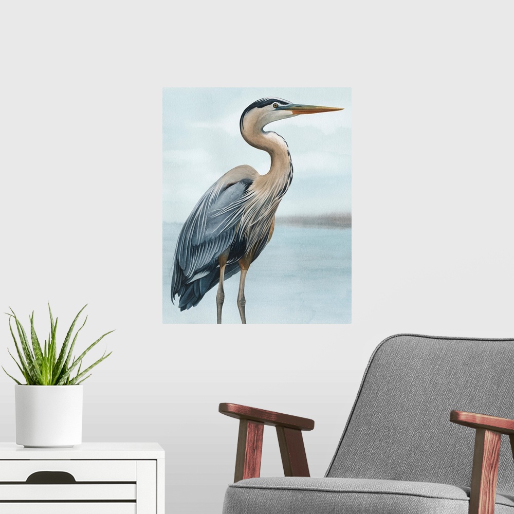 A modern room featuring Back Bay Heron I