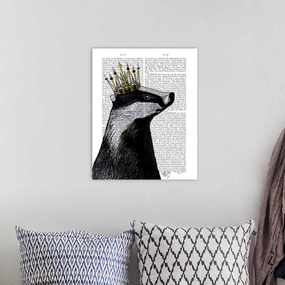A bohemian room featuring Badger King