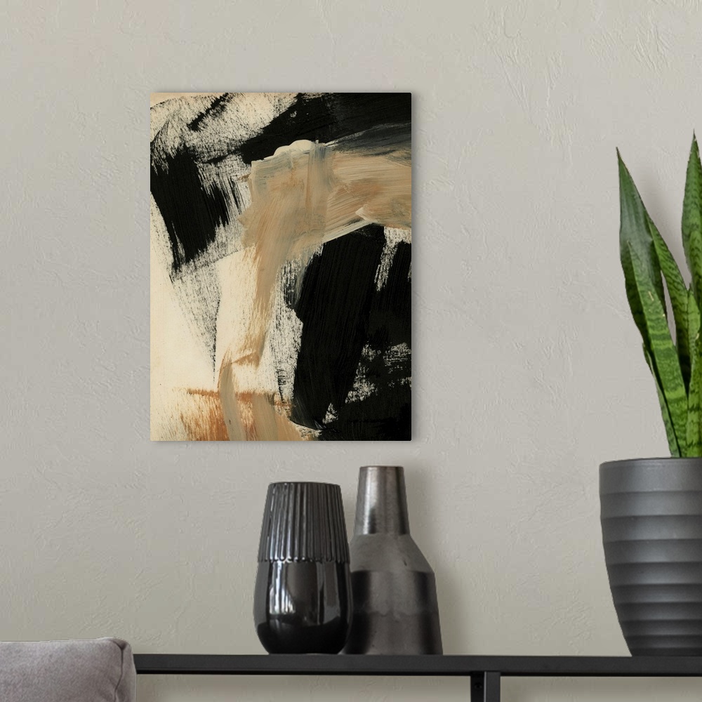 A modern room featuring Baked Paintstrokes IV