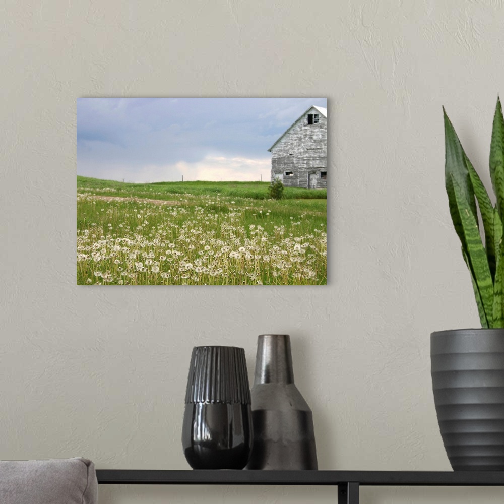 A modern room featuring Barn Scape II