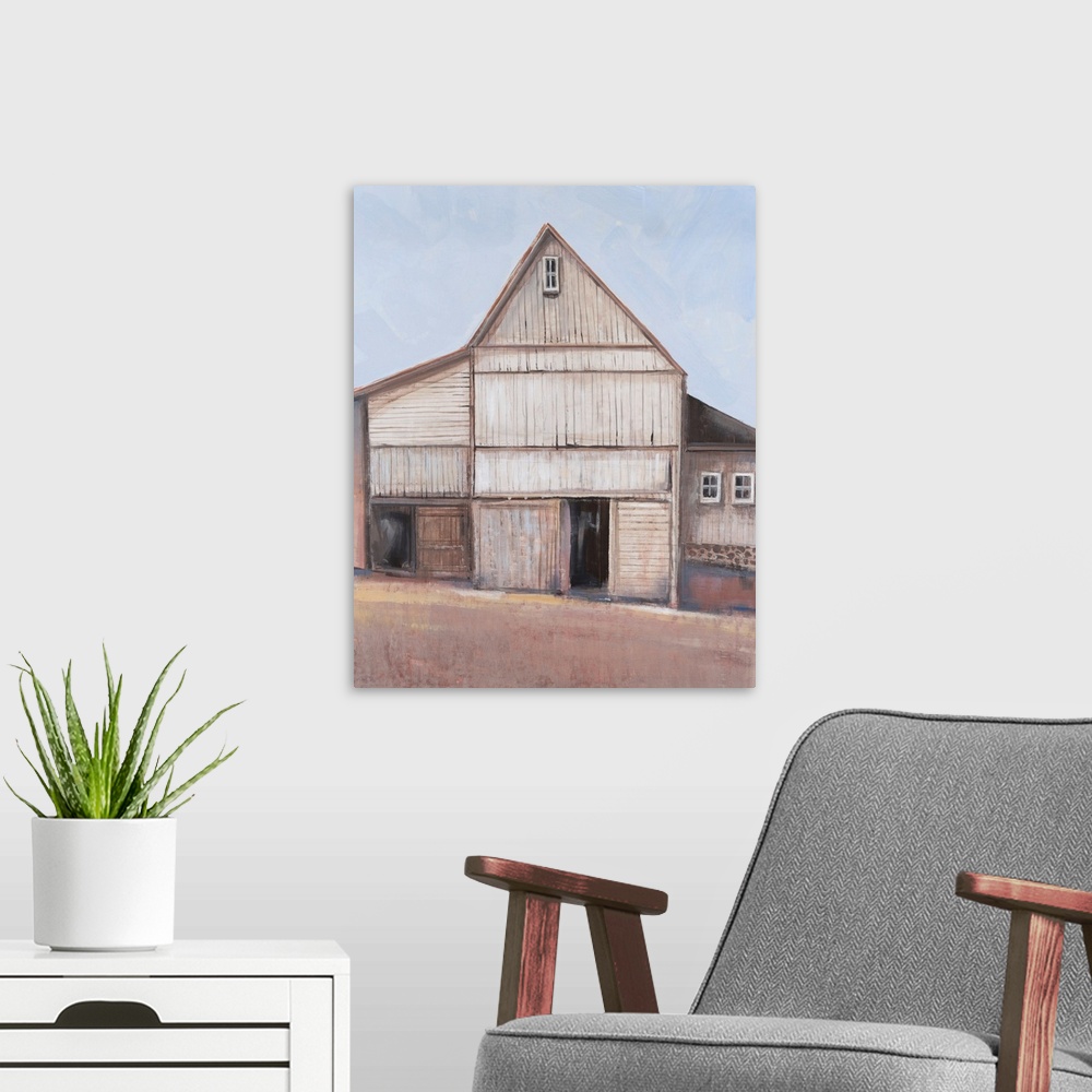 A modern room featuring Barn Textures II