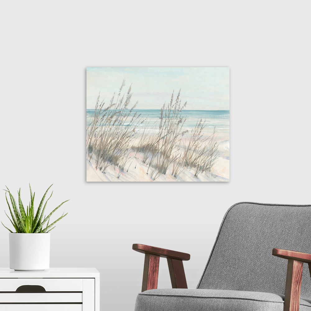 A modern room featuring Beach Grass I