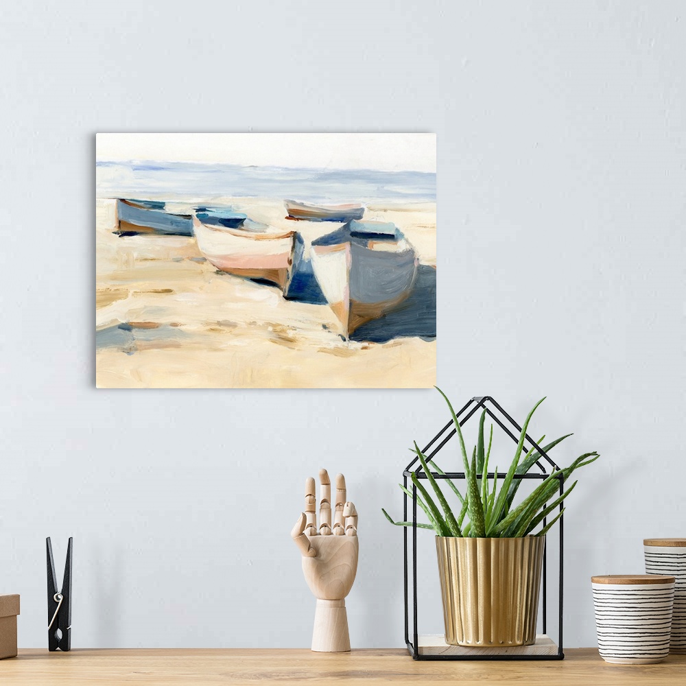 A bohemian room featuring Beached Boats I