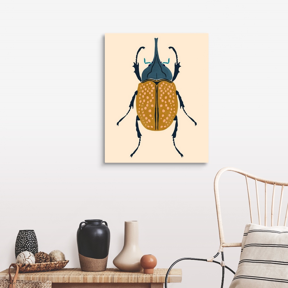 A farmhouse room featuring Beetle Bug II