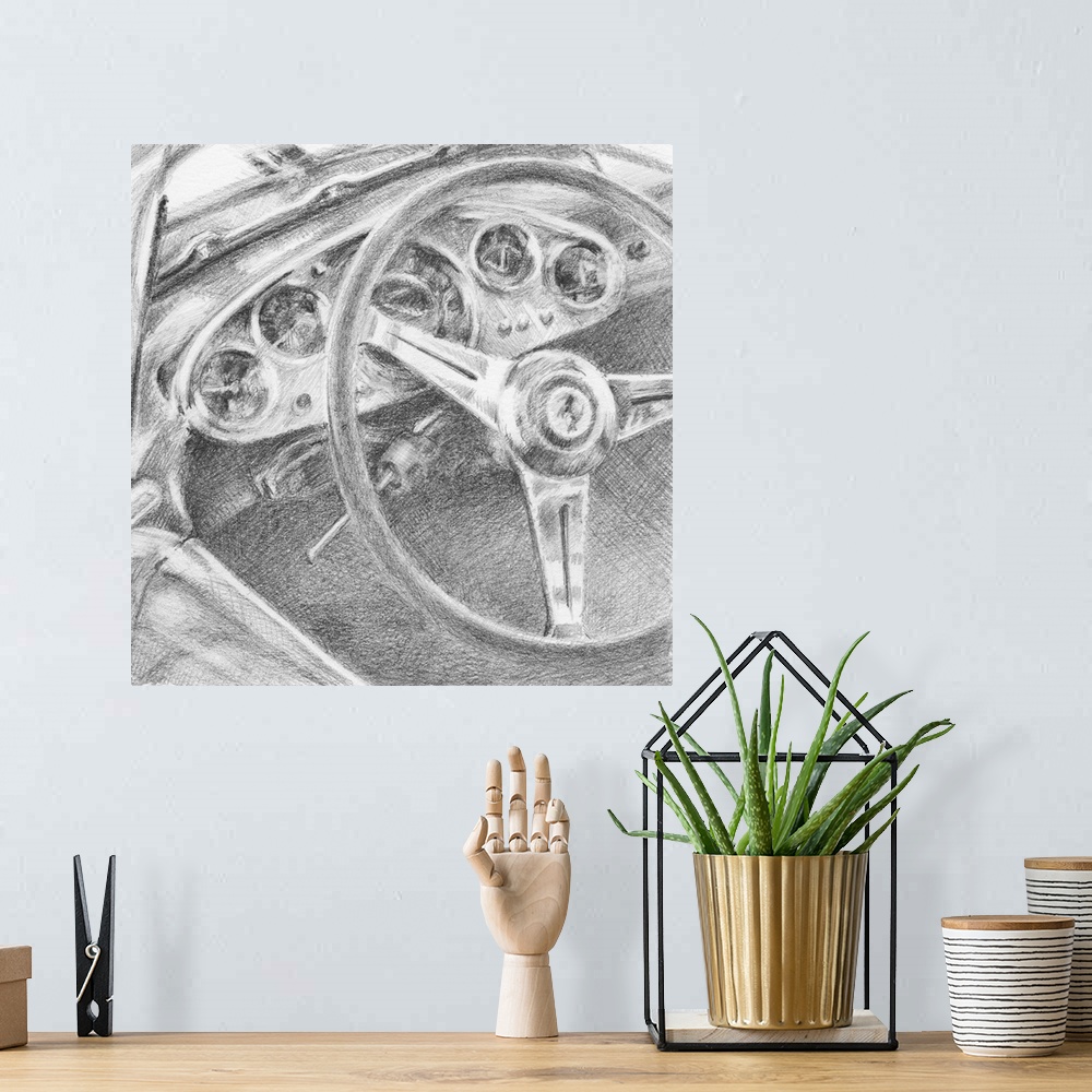 A bohemian room featuring Behind the Wheel I