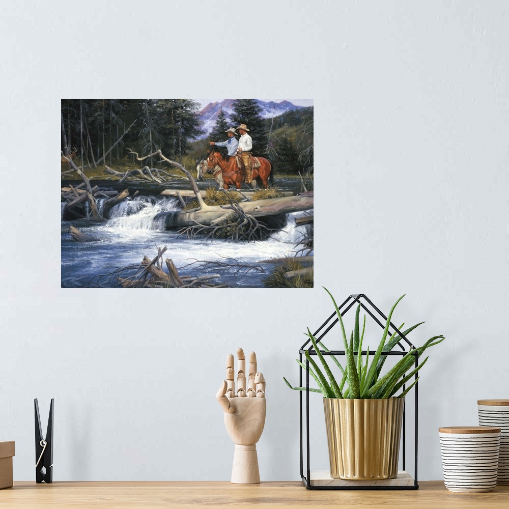 A bohemian room featuring Bend of the River