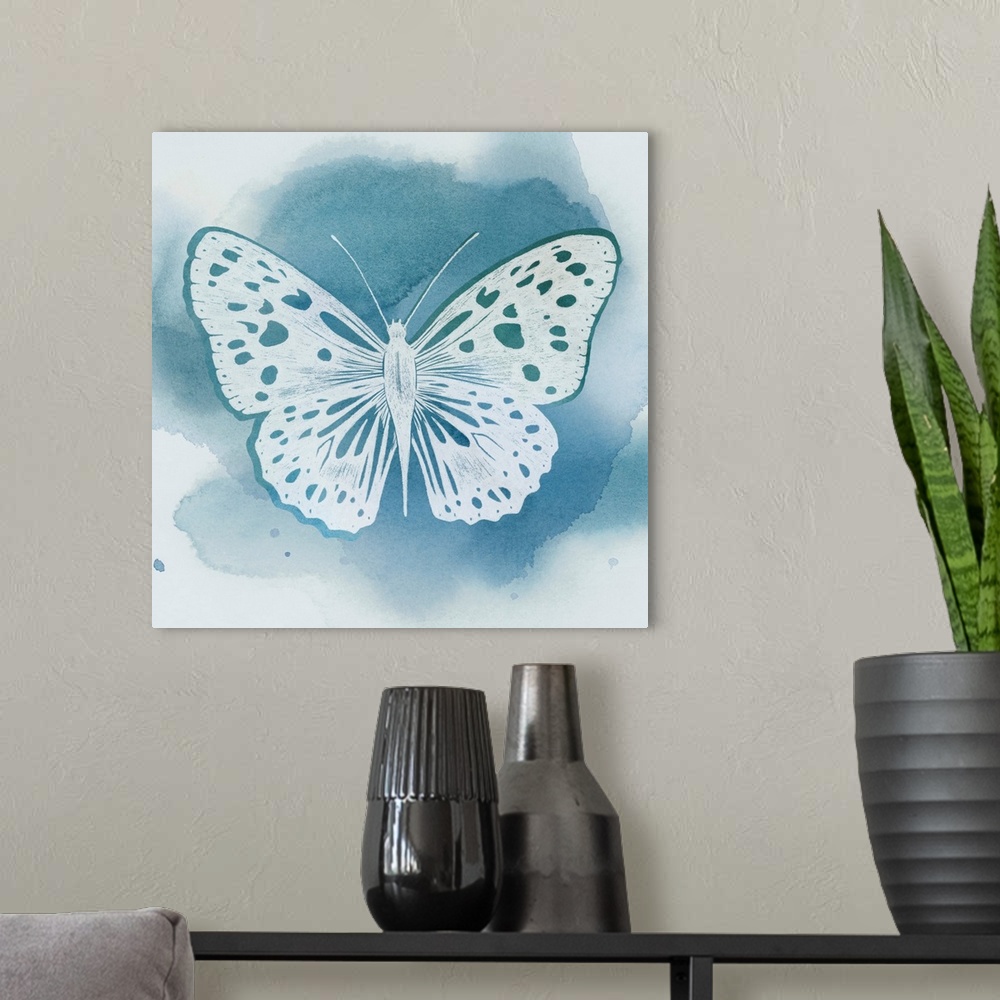 A modern room featuring Beryl Butterfly I