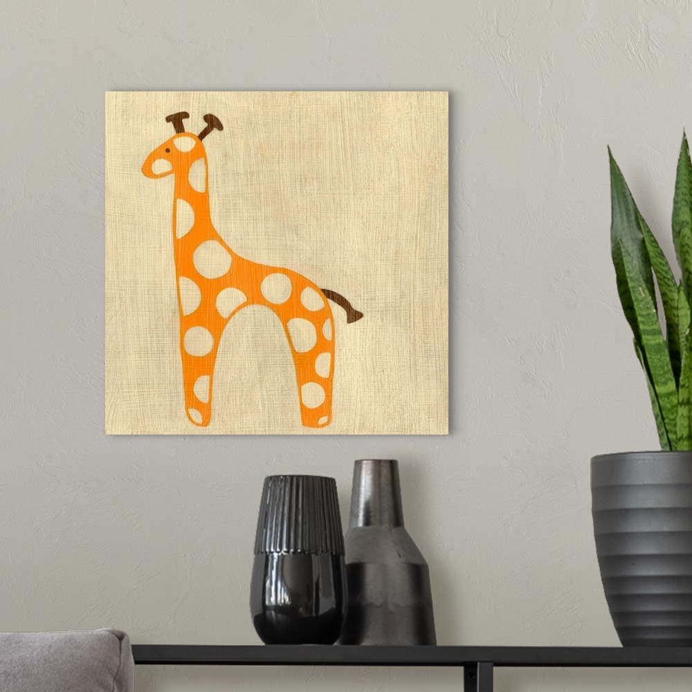 A modern room featuring Best Friends - Giraffe
