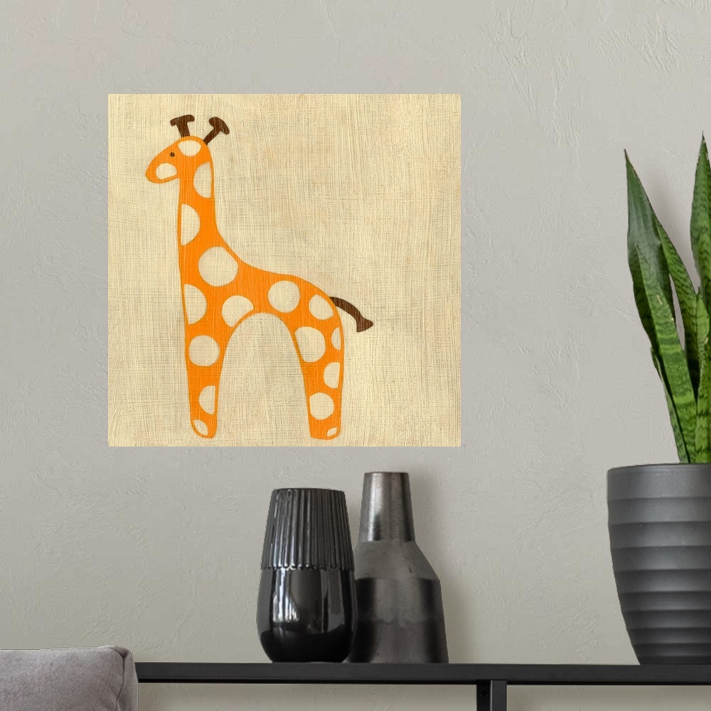A modern room featuring Best Friends - Giraffe