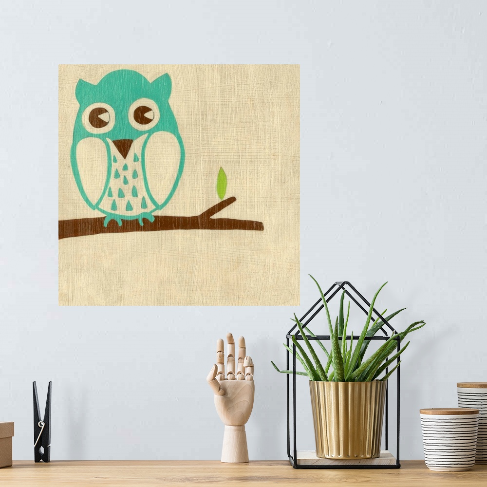 A bohemian room featuring Best Friends - Owl