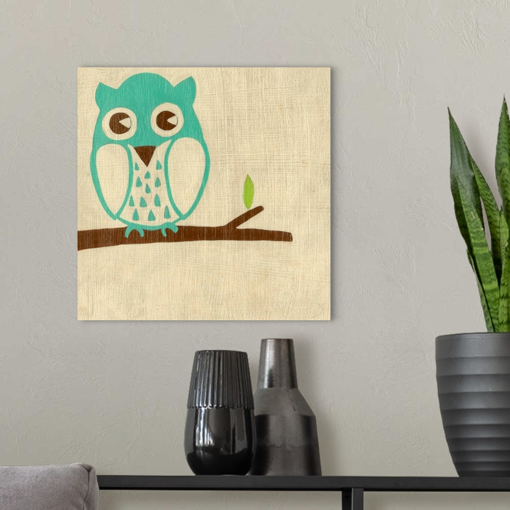 A modern room featuring Best Friends - Owl