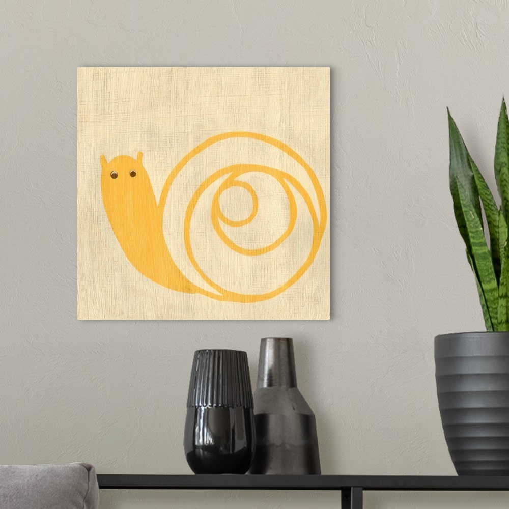 A modern room featuring Best Friends - Snail