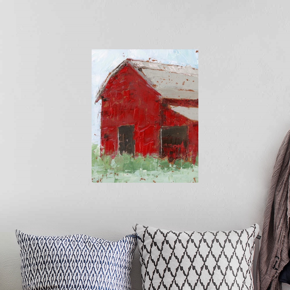A bohemian room featuring Big Red Barn II