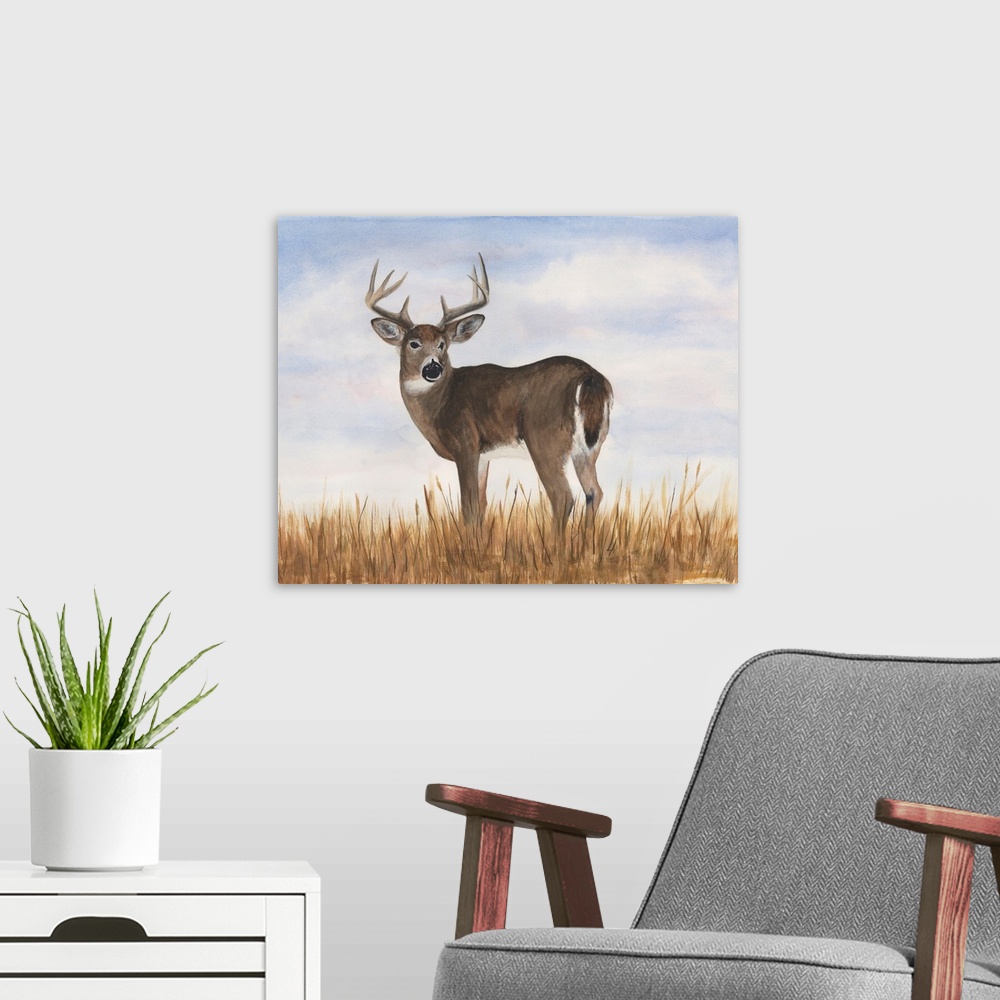 A modern room featuring Big Sky Whitetail I