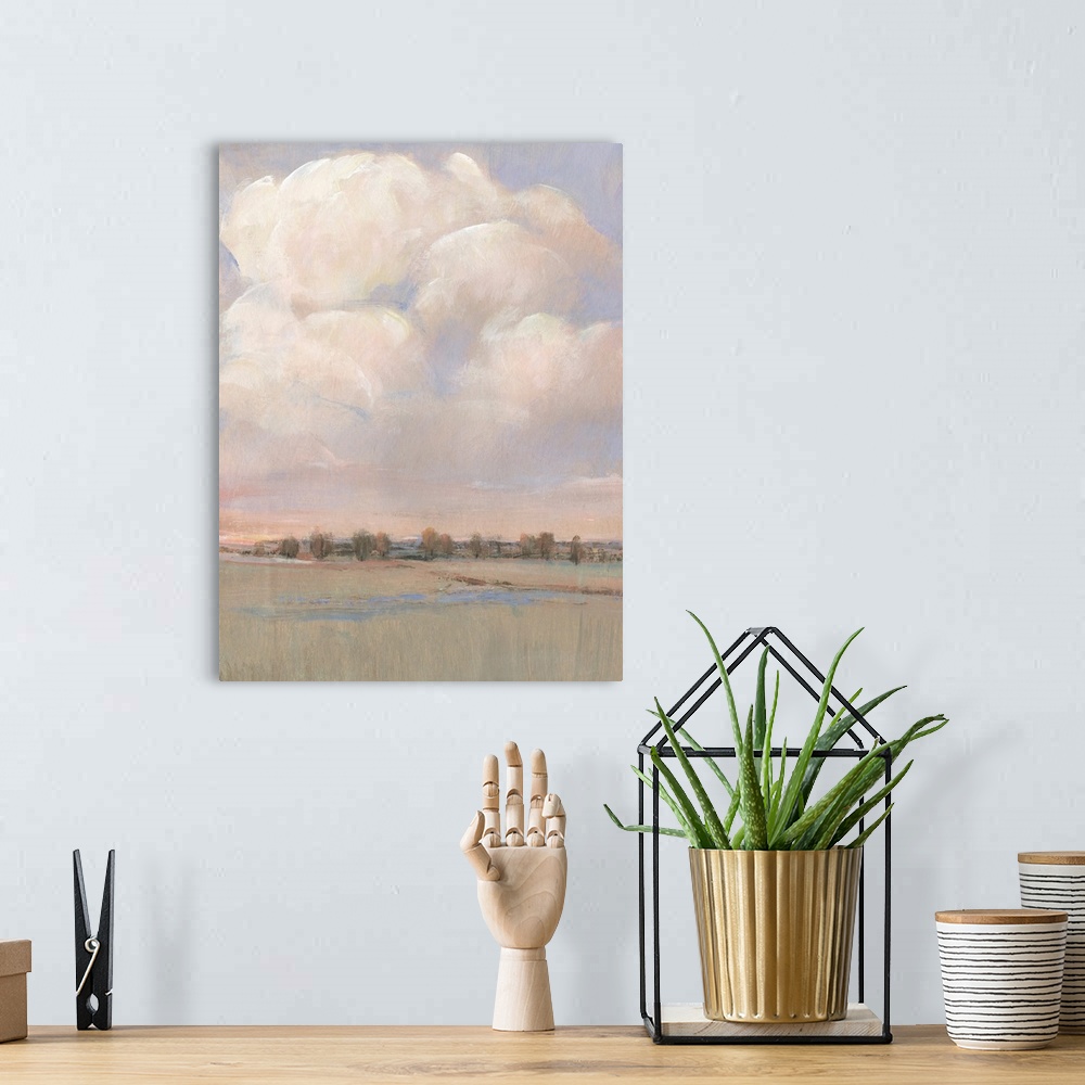 A bohemian room featuring Billowing Clouds I
