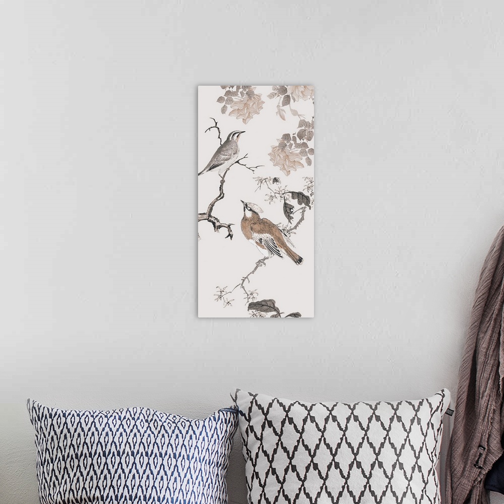 A bohemian room featuring Birds Of Asia I