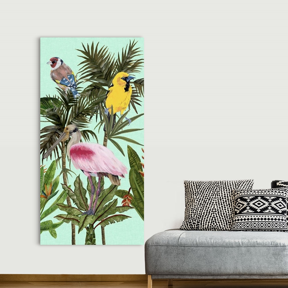 A bohemian room featuring Birds Paradise II