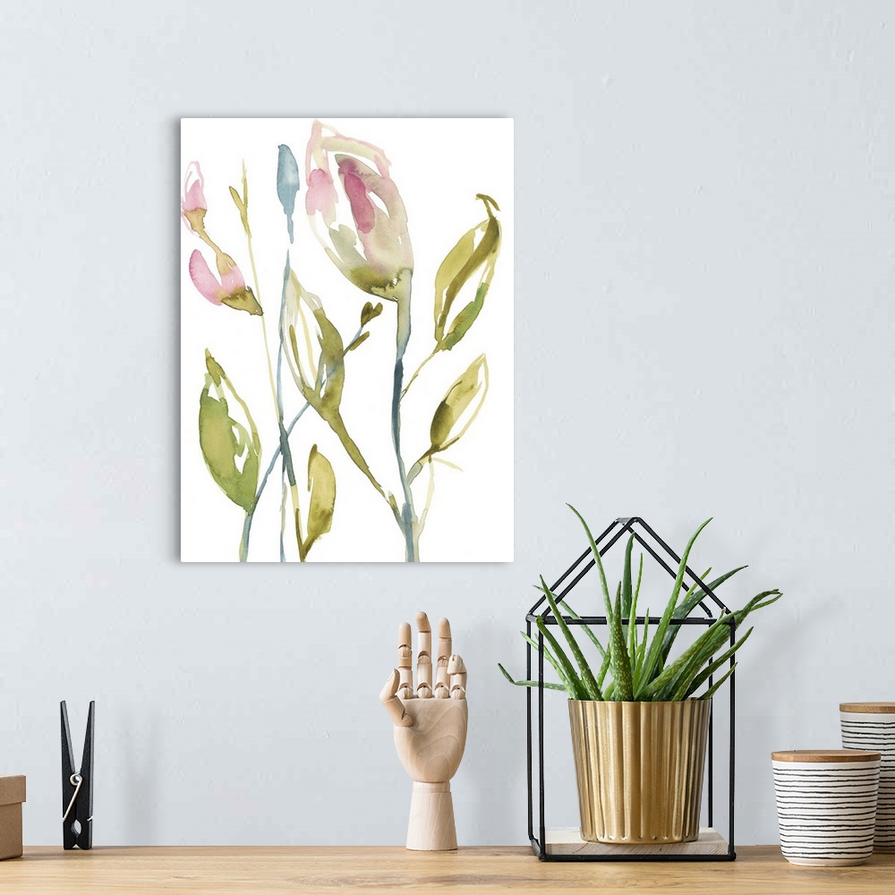 A bohemian room featuring Blooming Stems II
