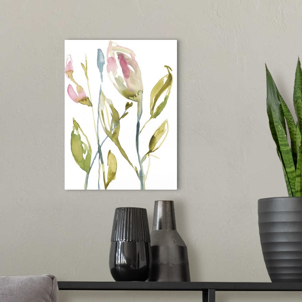 A modern room featuring Blooming Stems II