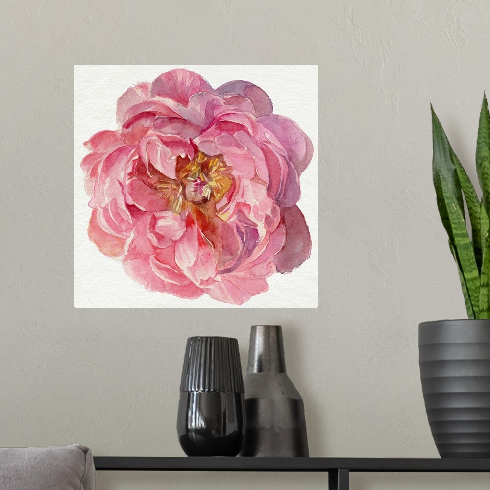 A modern room featuring Blossomed Peony II