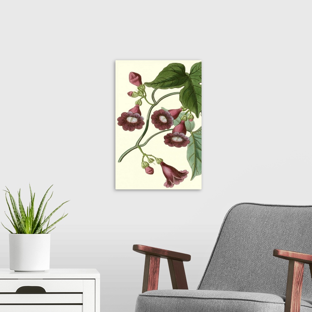 A modern room featuring Blossoming Vine V