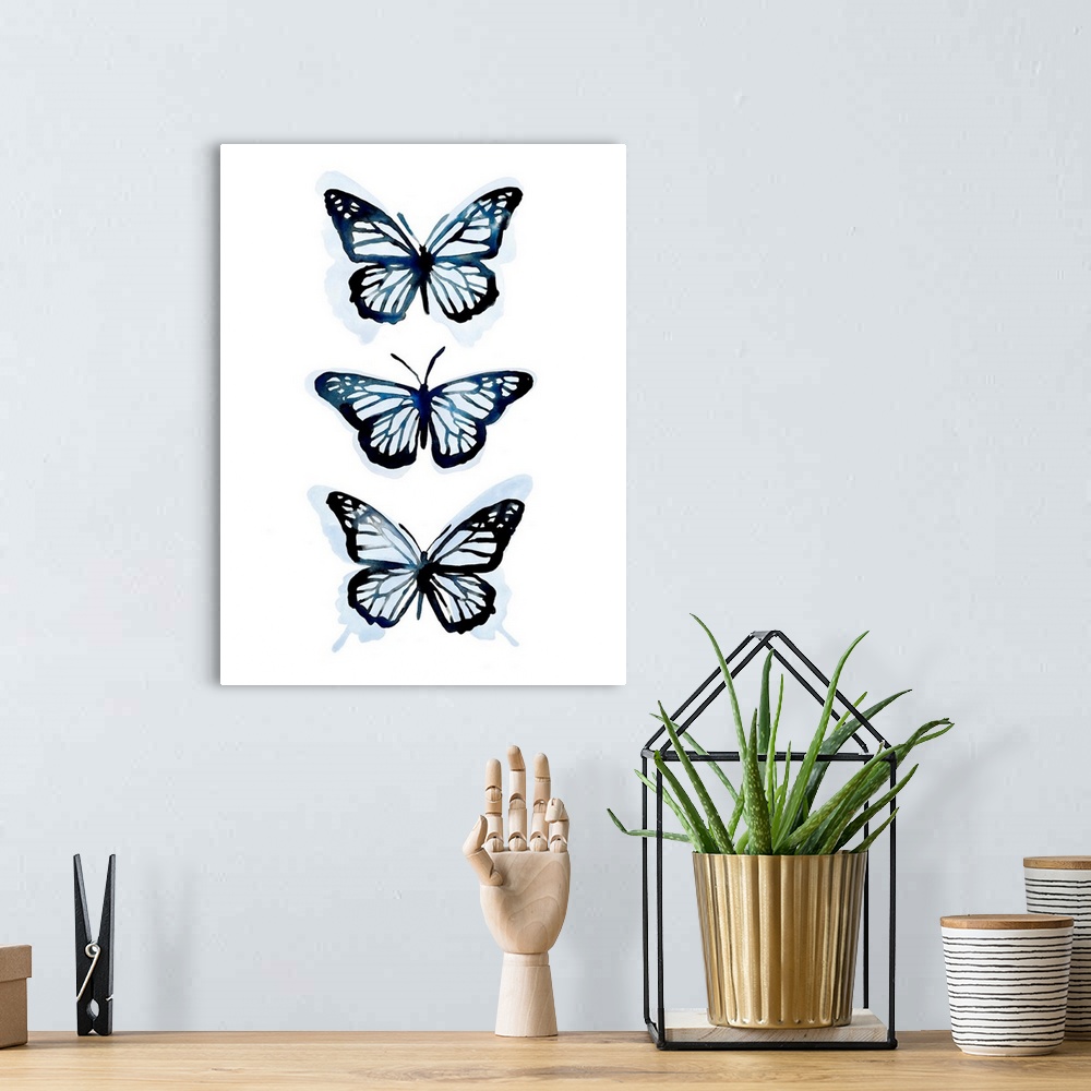 A bohemian room featuring Blue Butterfly Trio I