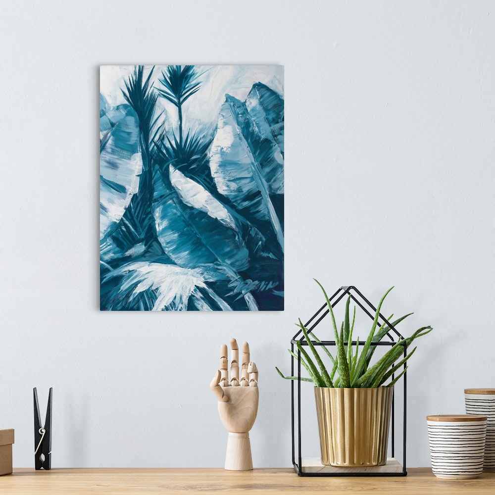 A bohemian room featuring Blue Palms II