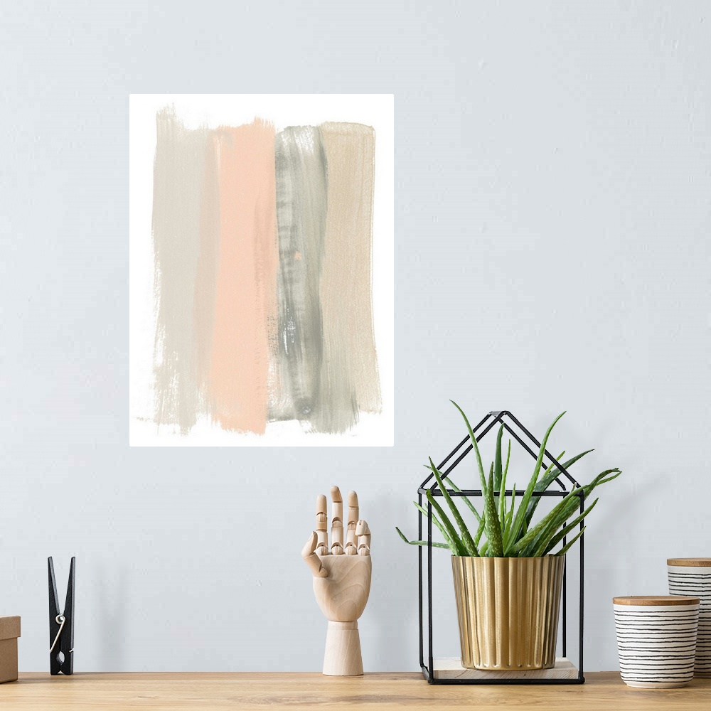 A bohemian room featuring Blush Abstract II