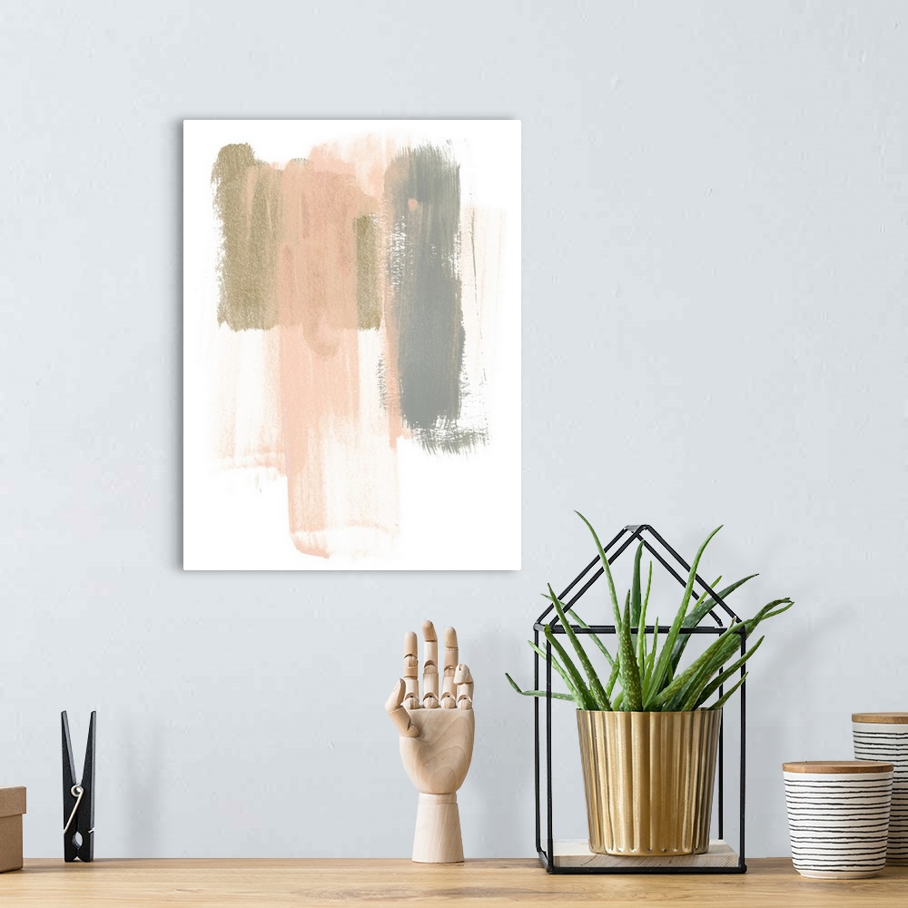 A bohemian room featuring Blush Abstract IV