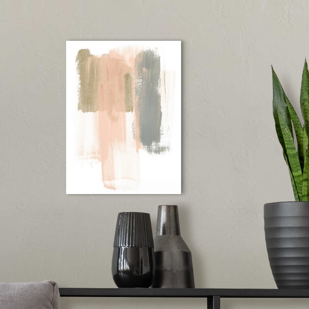 A modern room featuring Blush Abstract IV