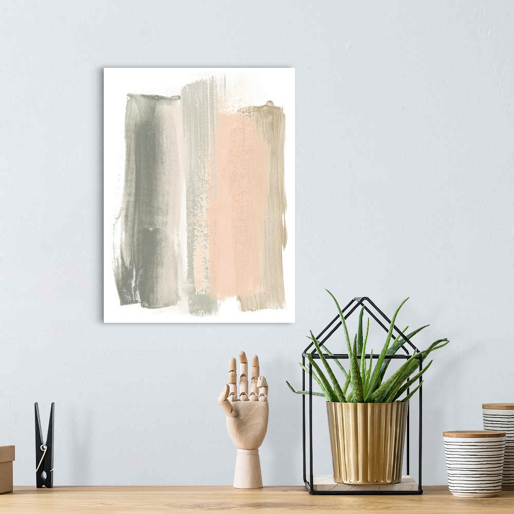 A bohemian room featuring Blush Abstract VIII